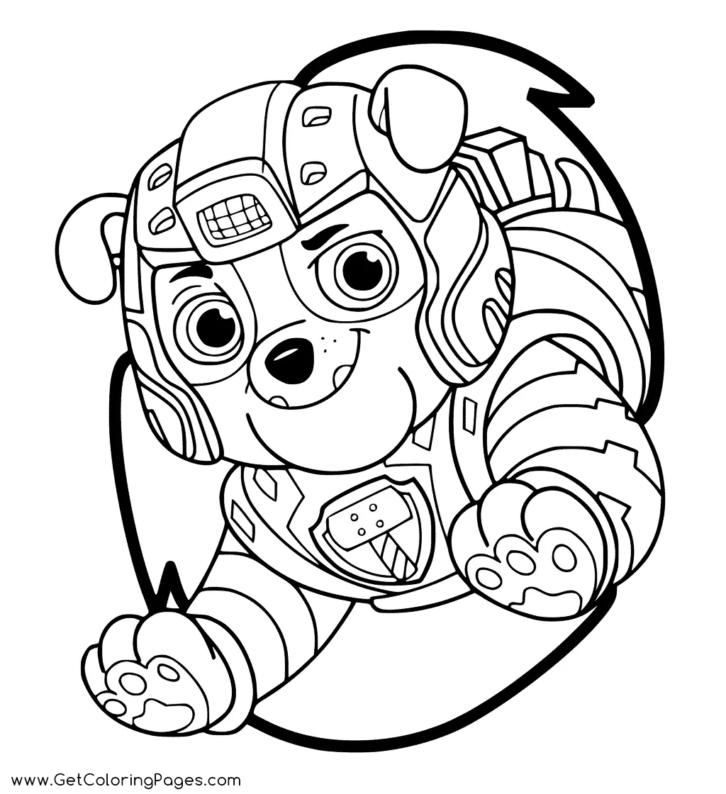 Paw Patrol Mighty Pups Coloring Pages