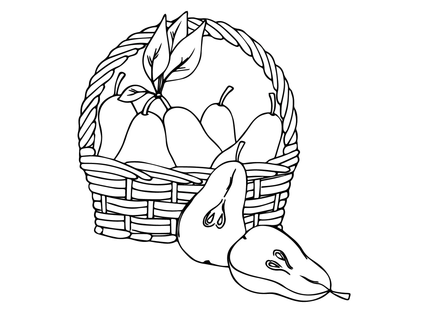 Birnen Ausmalbilder 32
