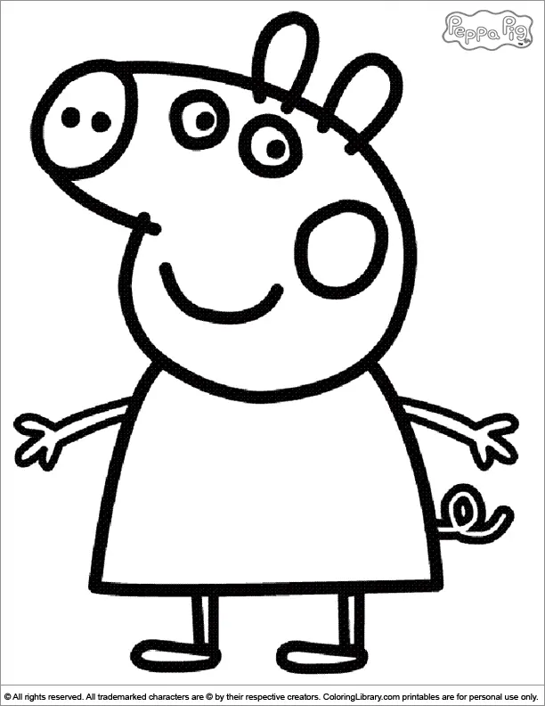 Peppa Pig Para Colorear 10
