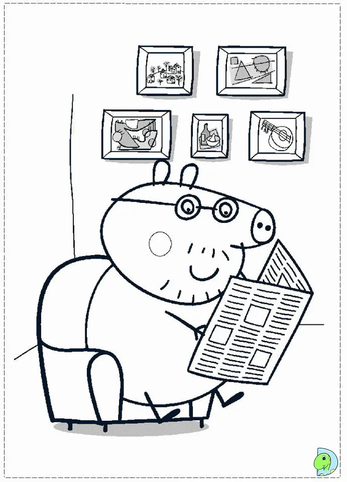 Peppa Pig Para Colorear 16