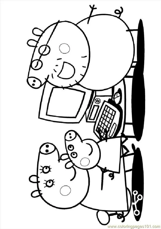 Peppa Pig Para Colorear 35
