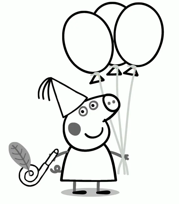 Peppa Pig Para Colorear 6