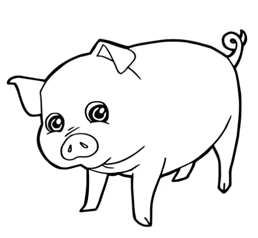Pig Coloring Pages 22