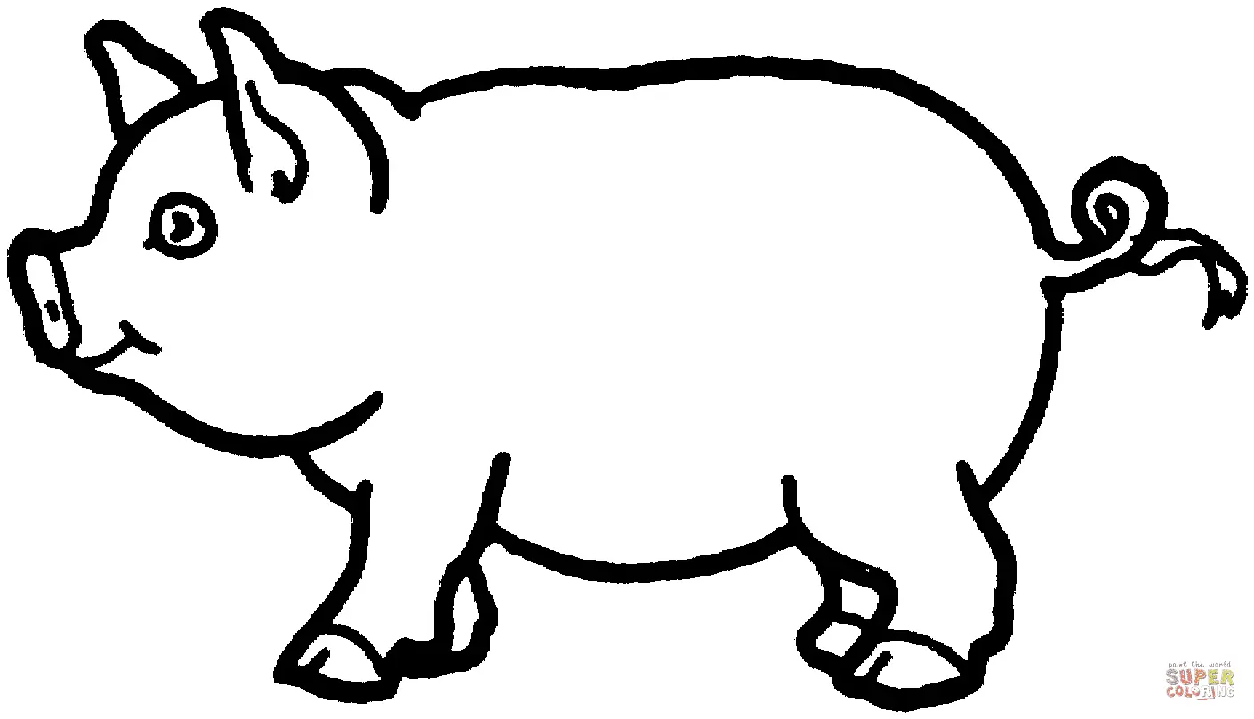 Pig Coloring Pages 35