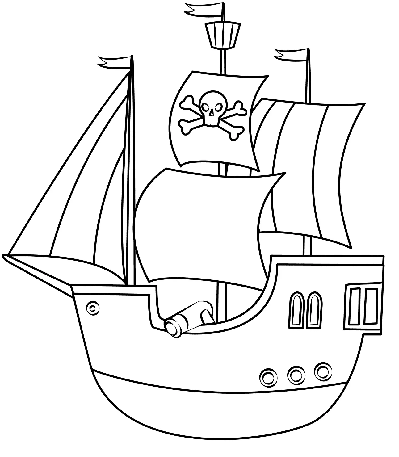Pirate coloring pages 29