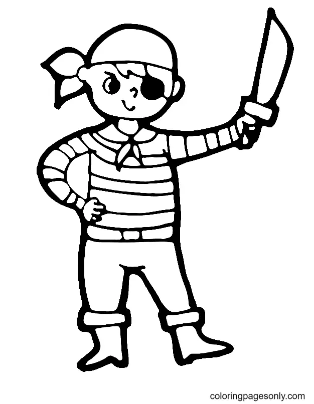 Pirate Coloring Pages 41