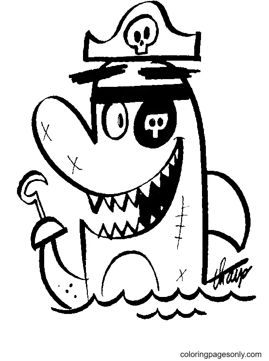 Pirate Coloring Pages 48