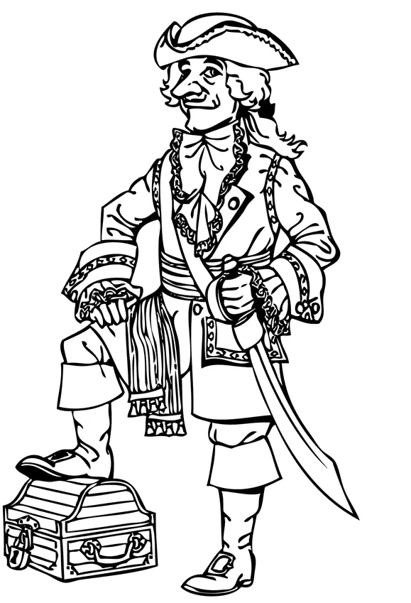 Pirate Coloring Pages 68