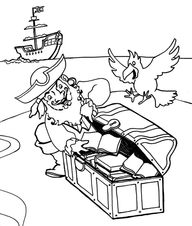 Pirate Coloring Pages 71