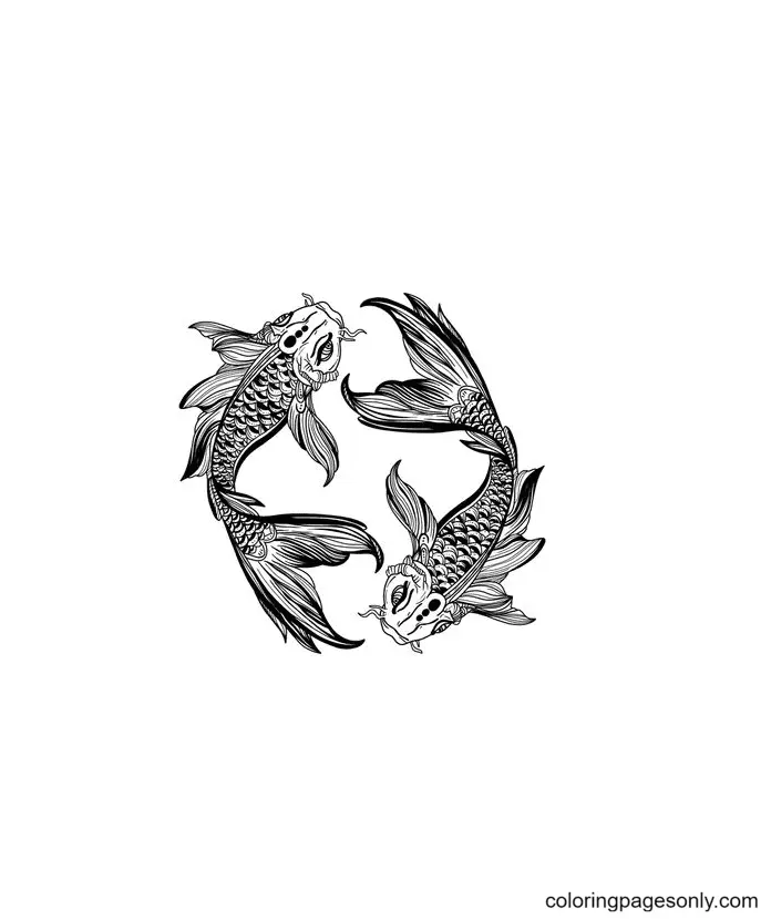 Pisces Coloring Pages 10