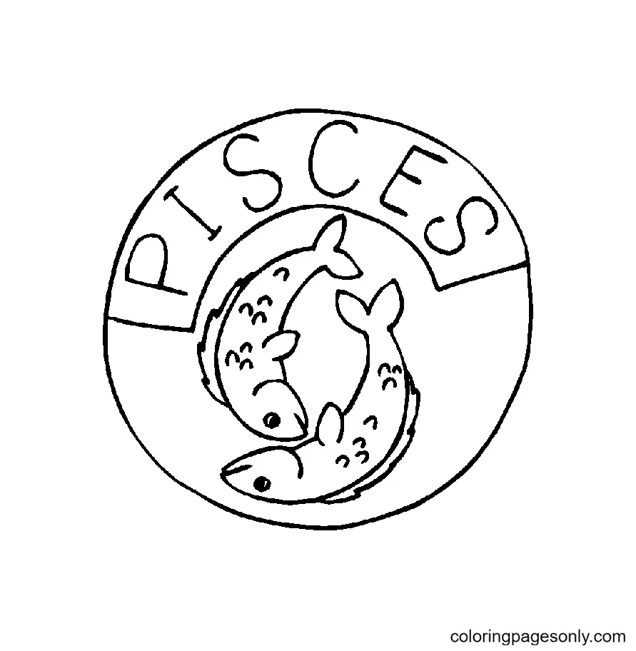 Pisces Coloring Pages 13
