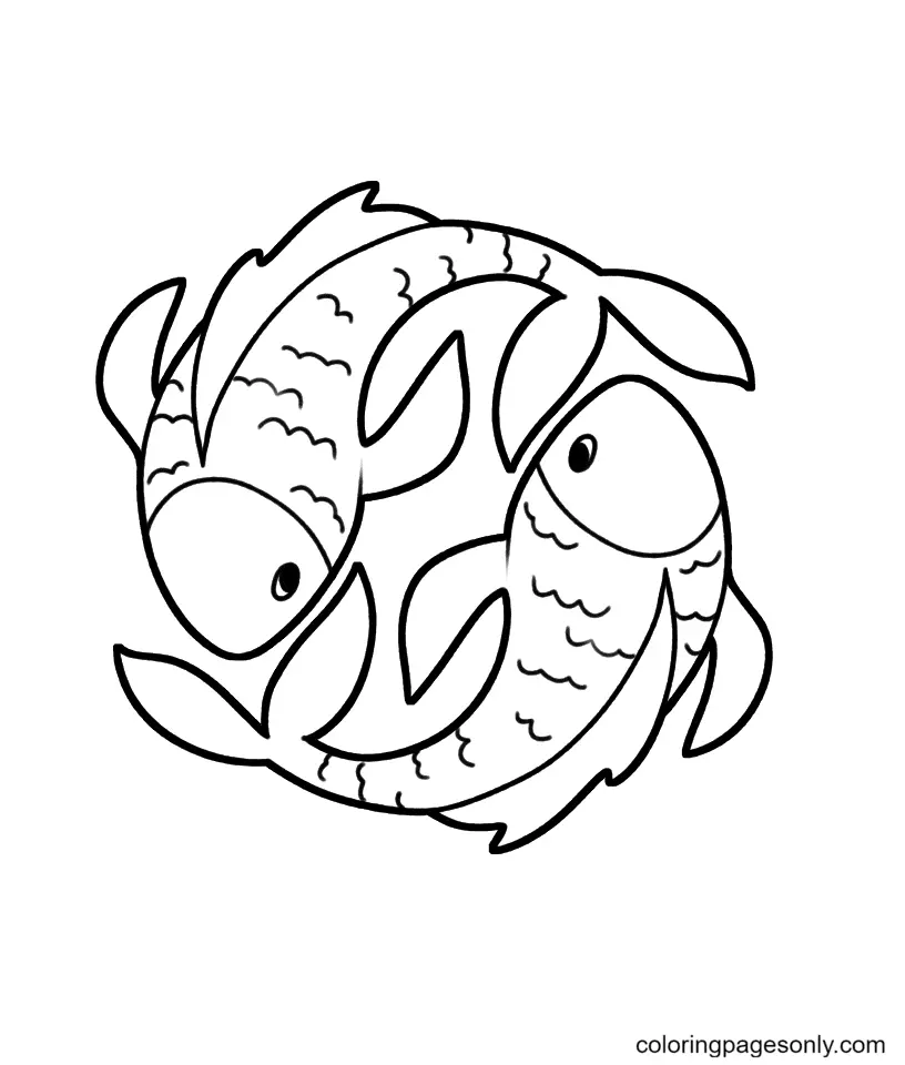 Pisces Coloring Pages 19