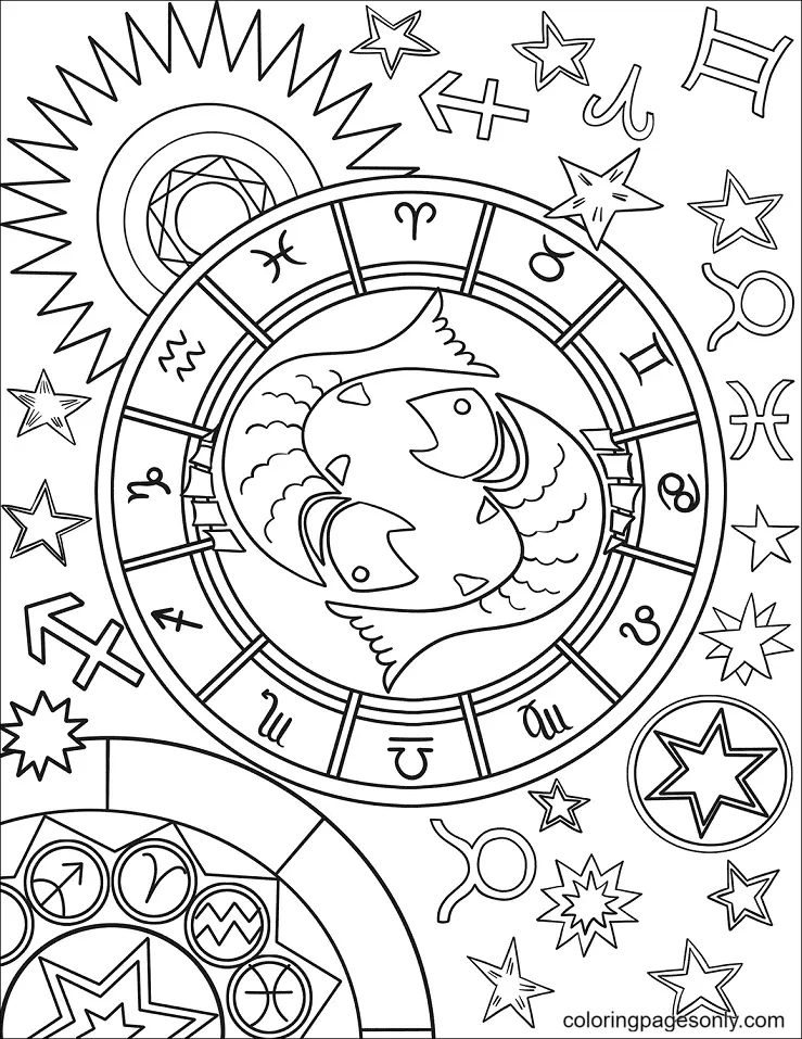 Pisces Coloring Pages 27