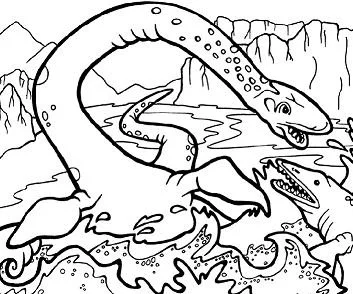 Plesiosaurus Coloring Pages 16