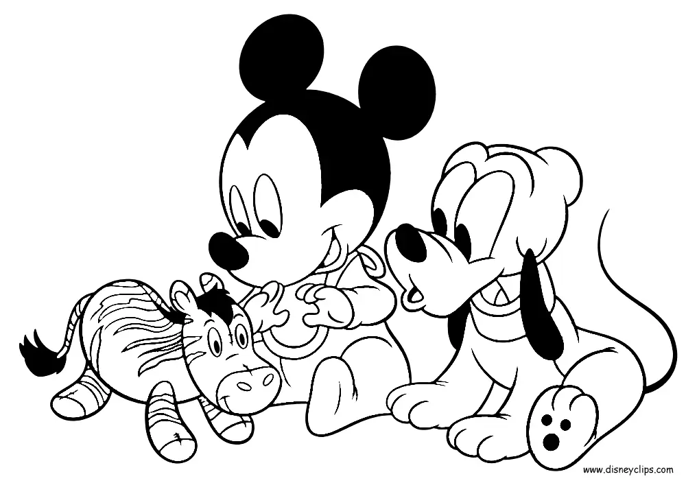 Desenhos de Pluto Para Colorir 9