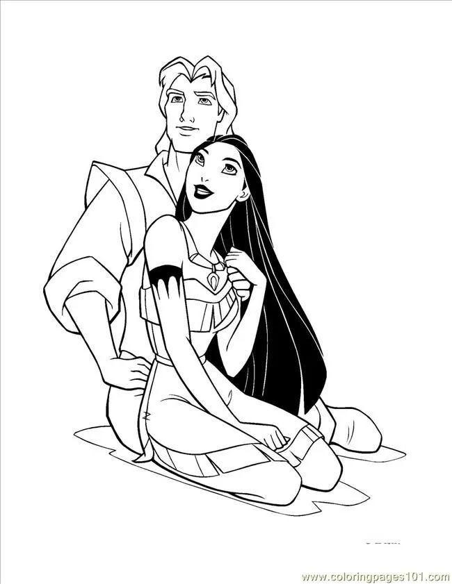 Desenhos de Pocahontas Para Colorir 1