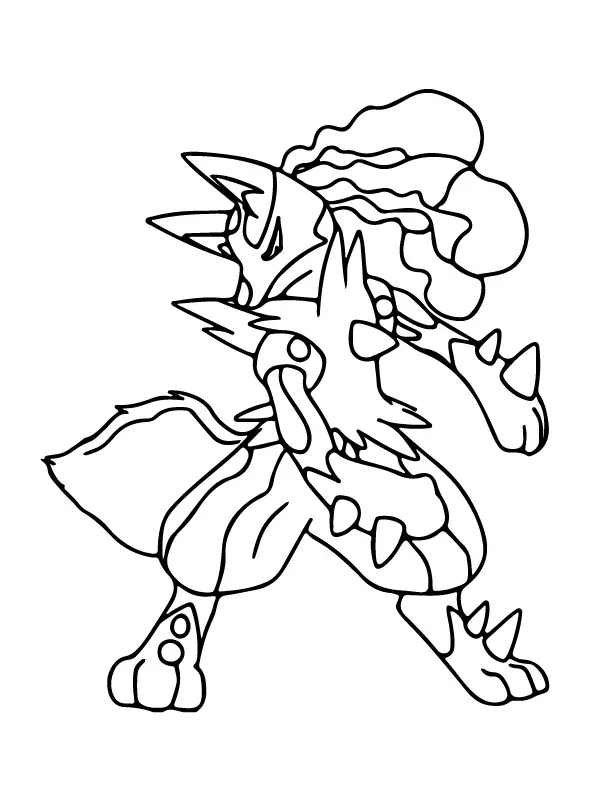 Pokemon Mega Evolution Coloring Pages 11