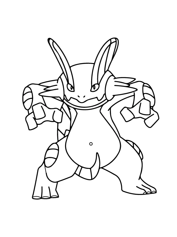 Pokemon Mega Evolution Coloring Pages 34
