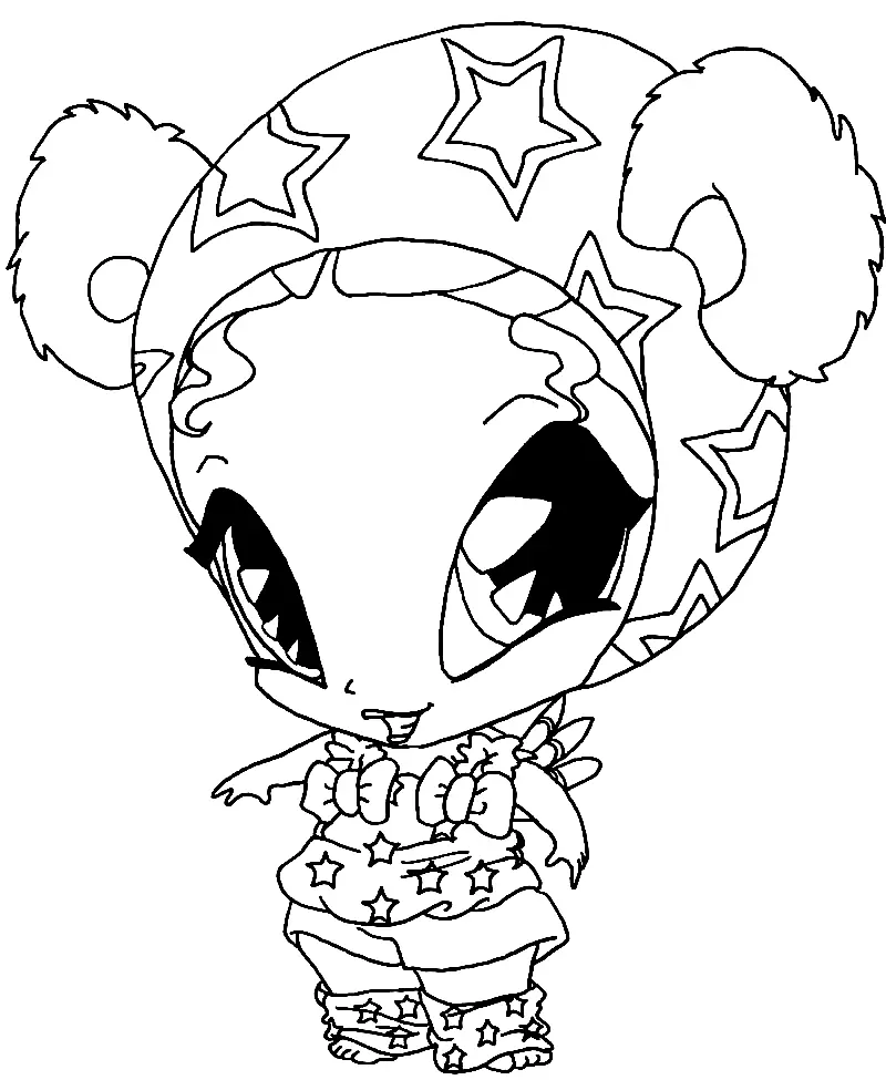 Desenhos de Pop Pixie Para Colorir 30