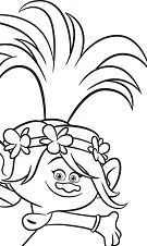 Poppy Coloring Pages 4