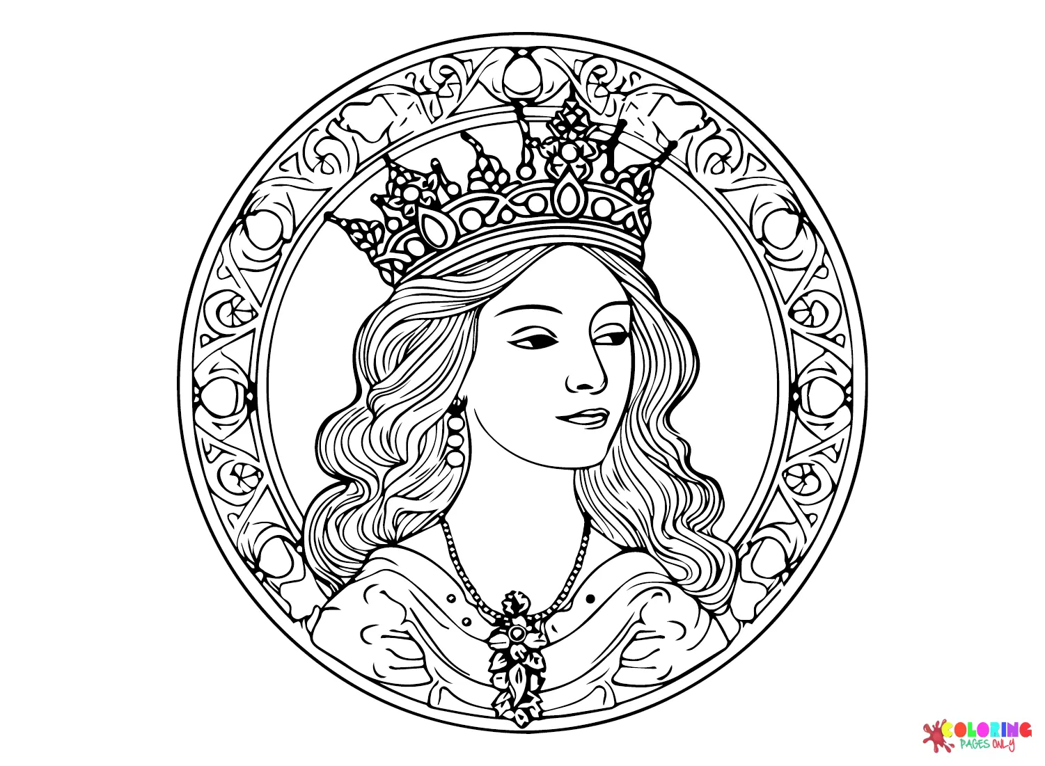 Desenhos de Rainha Para Colorir