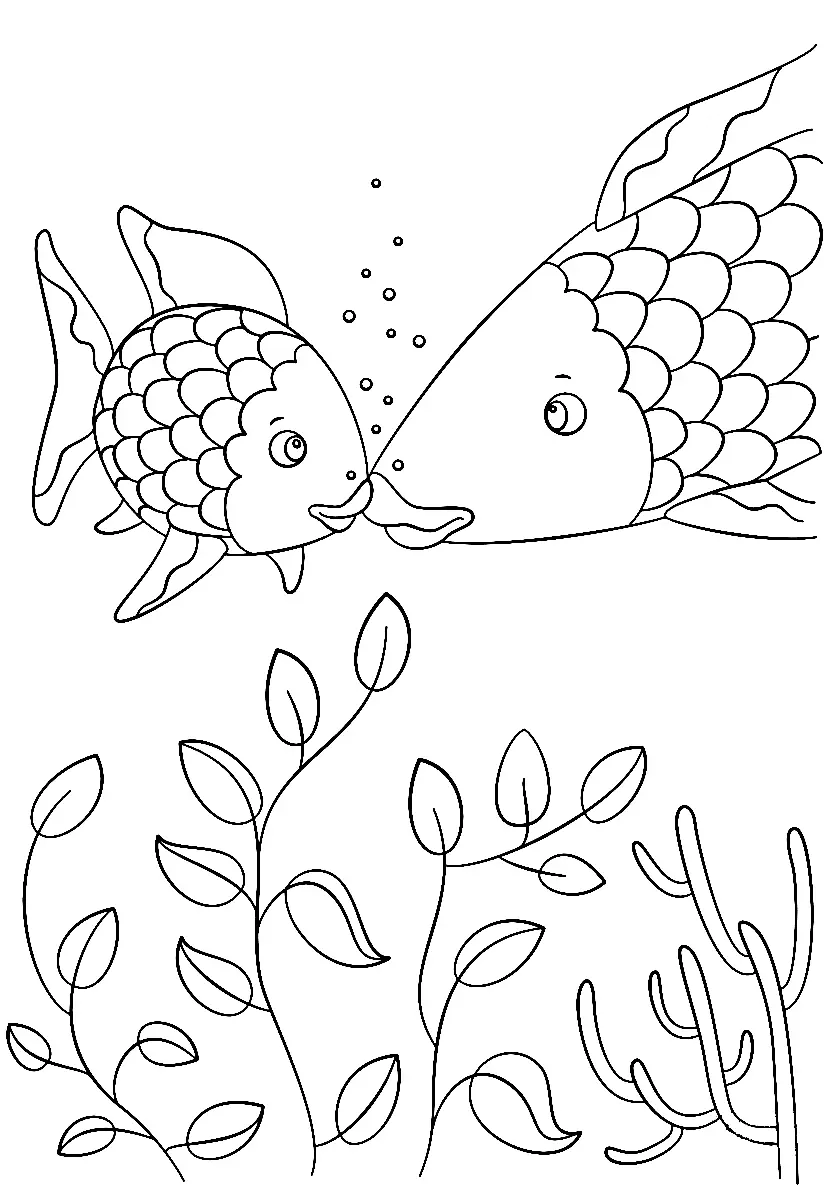 Regenbogenfisch Ausmalbilder