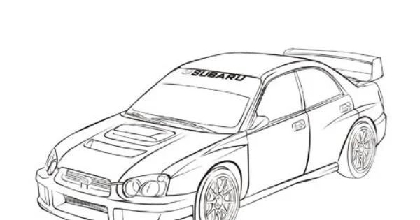 Coches De Rally Para Colorear 31