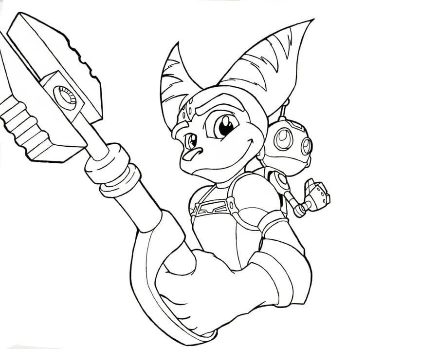 Ratchet and Clank Coloring Pages 41