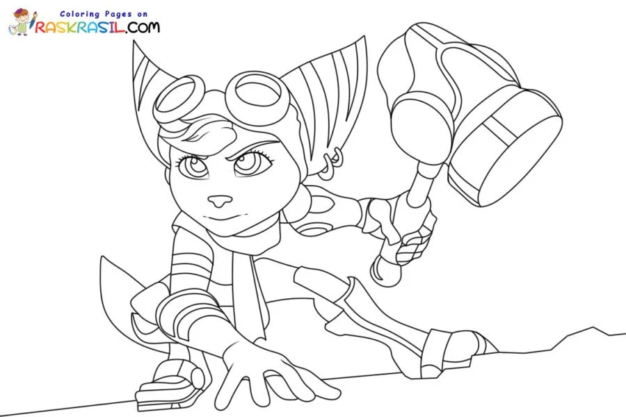 Ratchet and Clank Coloring Pages 5