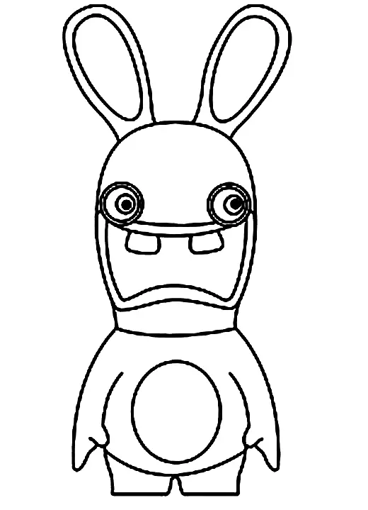 Raving Rabbids Coloring Pages 15
