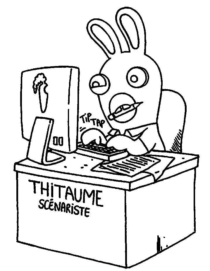Raving Rabbids Coloring Pages 35