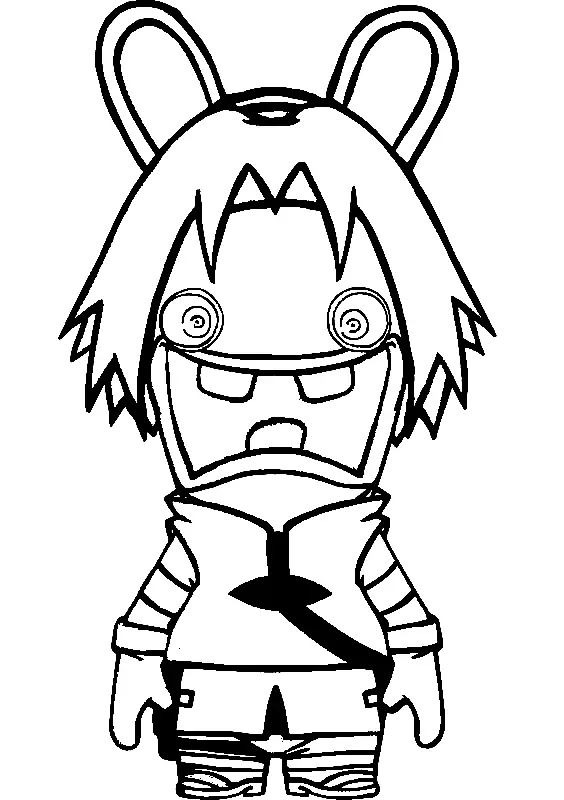 Raving Rabbids Coloring Pages 45