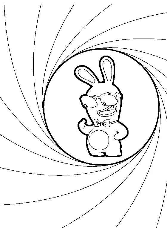 Raving Rabbids Coloring Pages 46