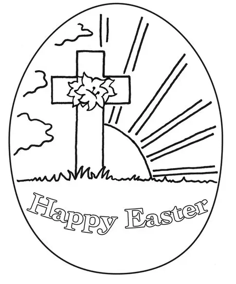 Religiöse Ostern Ausmalbilder 22