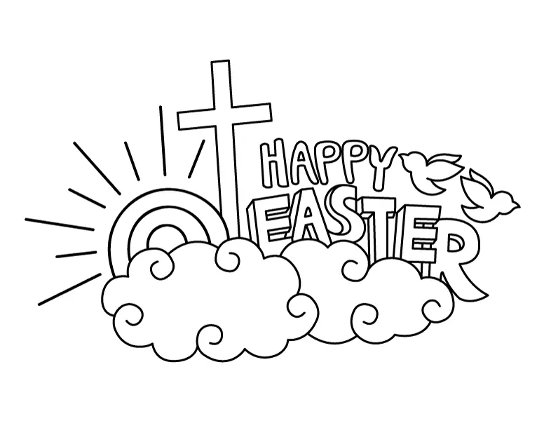 Religiöse Ostern Ausmalbilder 6