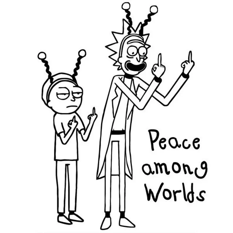 Desenhos de Rick And Morty Para Colorir 11