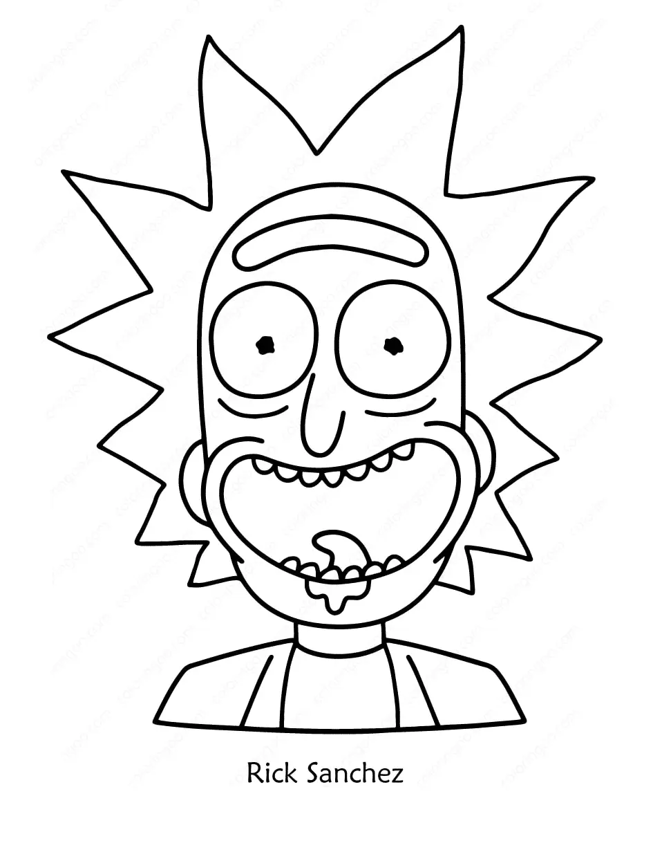 Desenhos de Rick And Morty Para Colorir 12