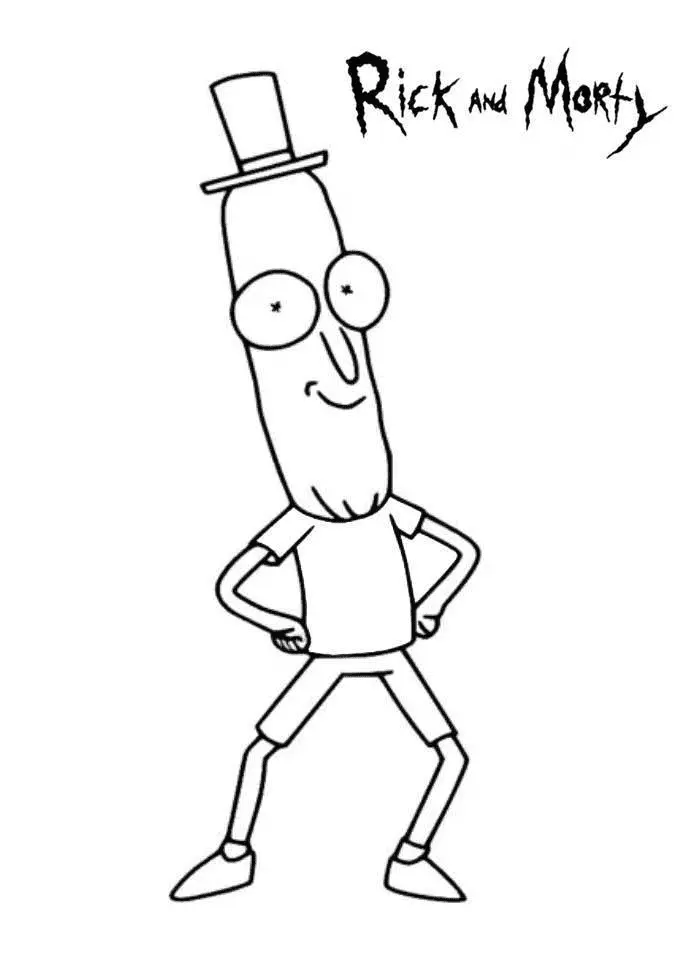 Desenhos de Rick And Morty Para Colorir 19