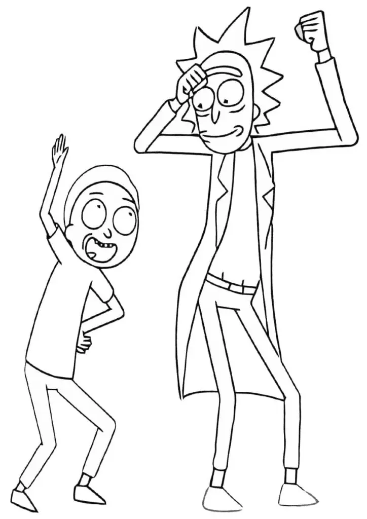 Desenhos de Rick And Morty Para Colorir 23