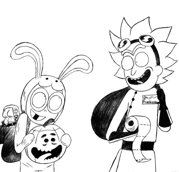 Desenhos de Rick And Morty Para Colorir 25