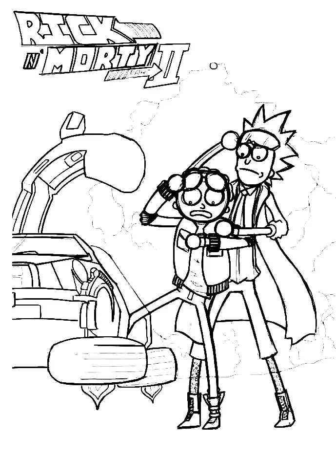 Desenhos de Rick And Morty Para Colorir 36