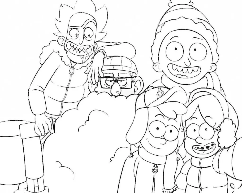 Desenhos de Rick And Morty Para Colorir 39