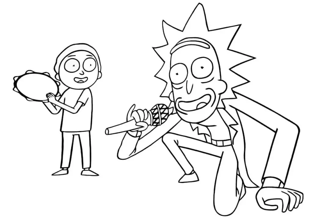 Desenhos de Rick And Morty Para Colorir 40