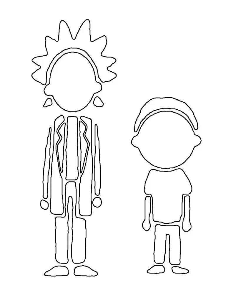 Desenhos de Rick And Morty Para Colorir 48