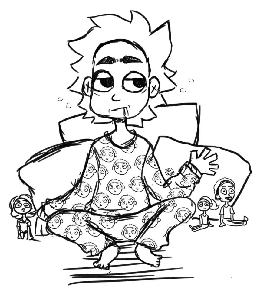 Desenhos de Rick And Morty Para Colorir 54