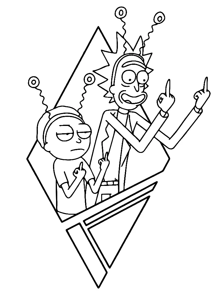 Desenhos de Rick And Morty Para Colorir 6