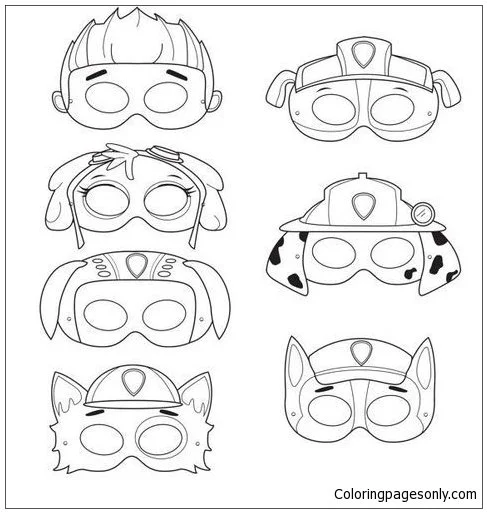 Desenhos de Rubble patrulha canina Para Colorir 16