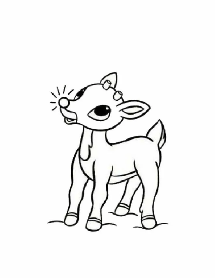 Rudolph the Red Nosed Reindeer Coloring Pages 12