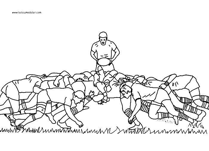 Rugby Para Colorear 10