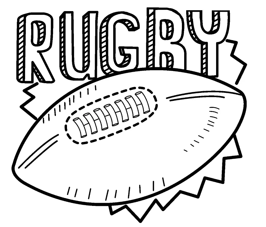 Rugby Para Colorear 8